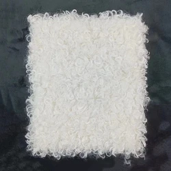 Plush Velvet Teddy Fur Fabric - Soft Polyester Textile - 38x45cm (01)