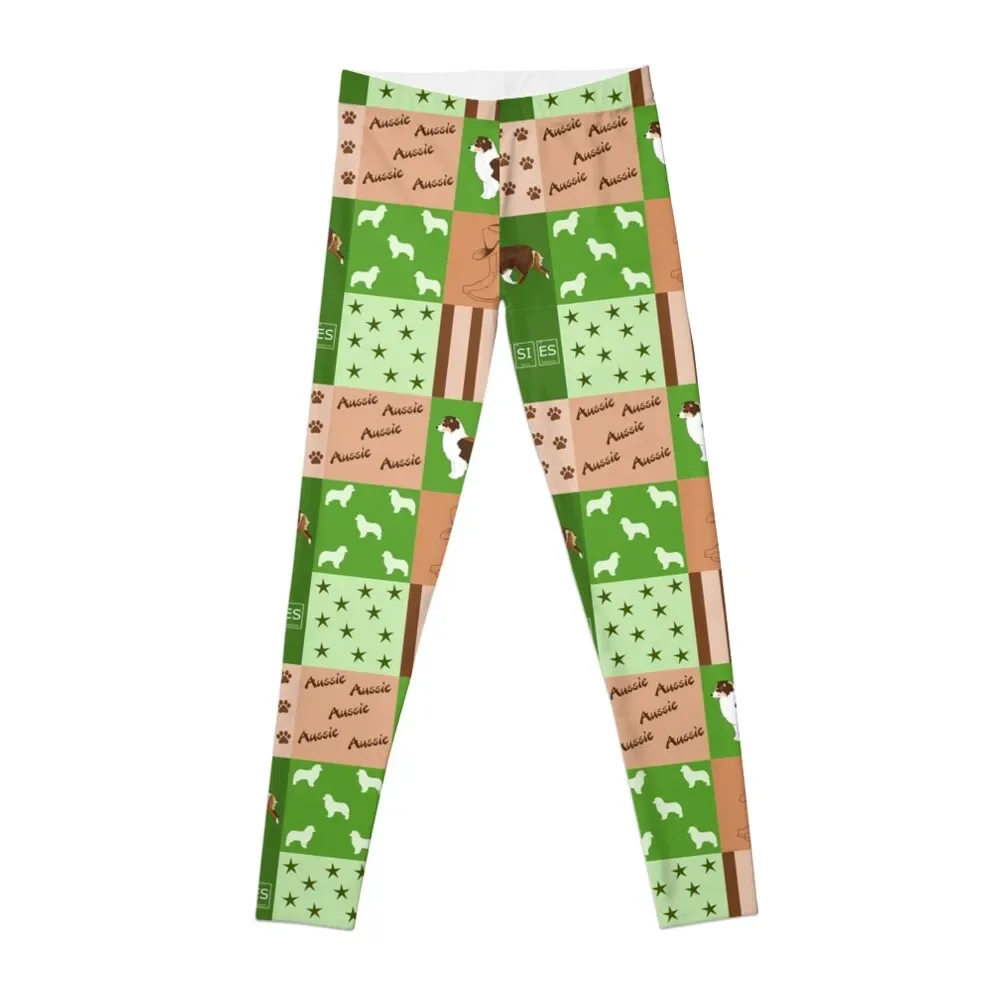 

Красные триколор, леггинсы австралийской овчарки, женские леггинсы, брюки, одежда для спортзала, женские брюки, женские леггинсы