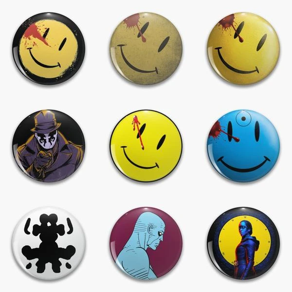 Watchmen Smiley Face Pin