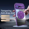 Transparent Acrylic Phone Case for Google Pixel 9 Pro XL 8 A Pro with Magnetic Bracket TPU Shockproof Camera Protection Cover 3