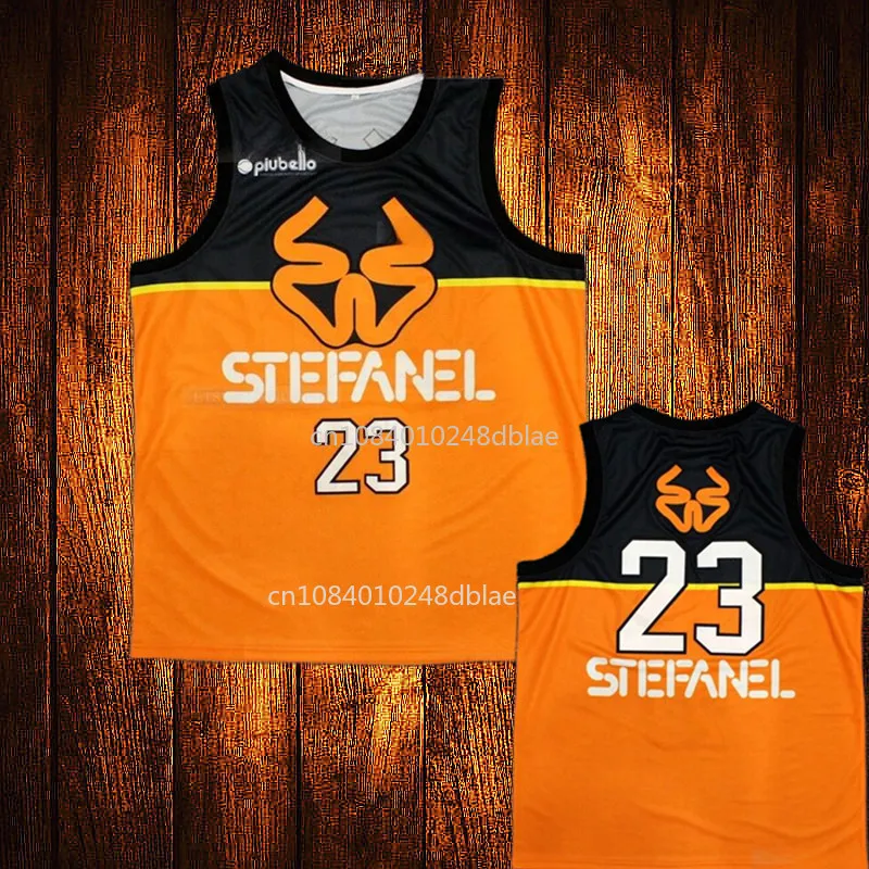 man 1985 Stefanel Trieste Jordans #23 Exhibition Game Basketball Jersey Embroidery Youth Kids Adult Any Size And Name