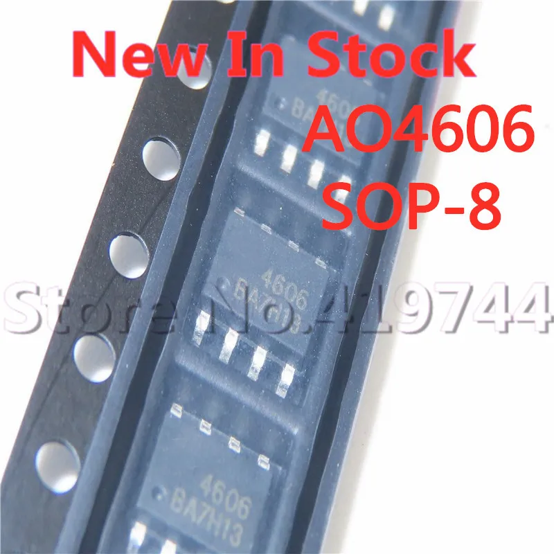 

5 шт./лот AO4606 SOP8 4606 SOP-8 MOS полевая трубка с эффектом N + P канал 30В стандартная новая Оригинальная