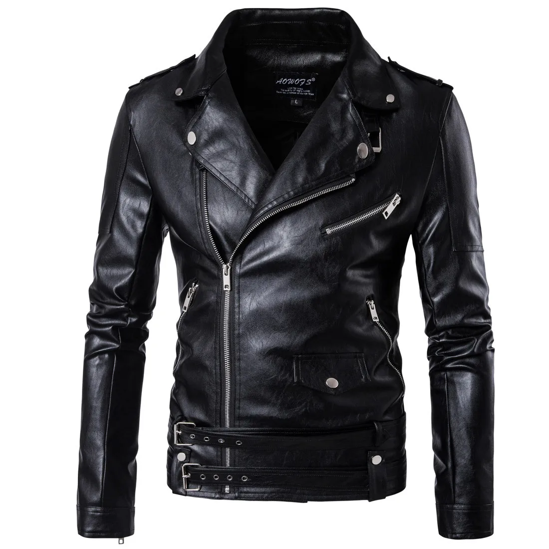 Chaqueta De Cuero Para Hombre, Traje De Motocicleta A Prueba De Viento