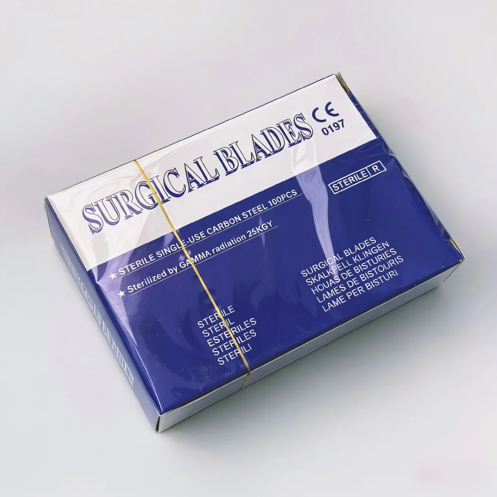 Sterile Surgical Scalpel Blades, Individually Wrapped, Full Range of Sizes Available, OR-Grade Disposable 2