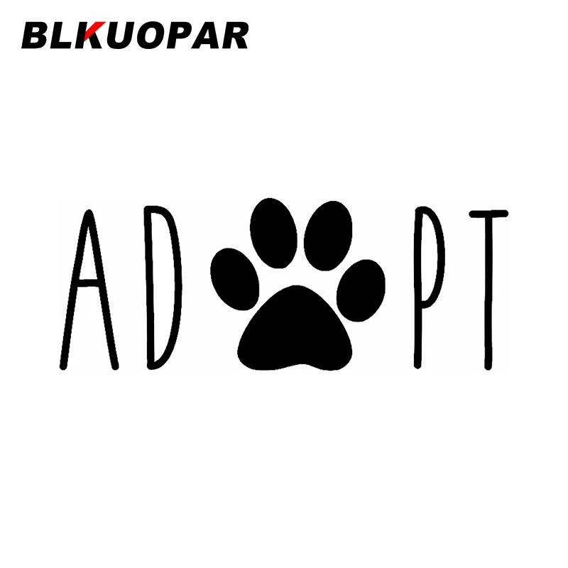 BLKUOPAR Adopt Car Sticker Sunscreen Cartoon Occlusion Scratch Cute Vinyl Decal Waterproof Motorcycle JDM RV Accessories |