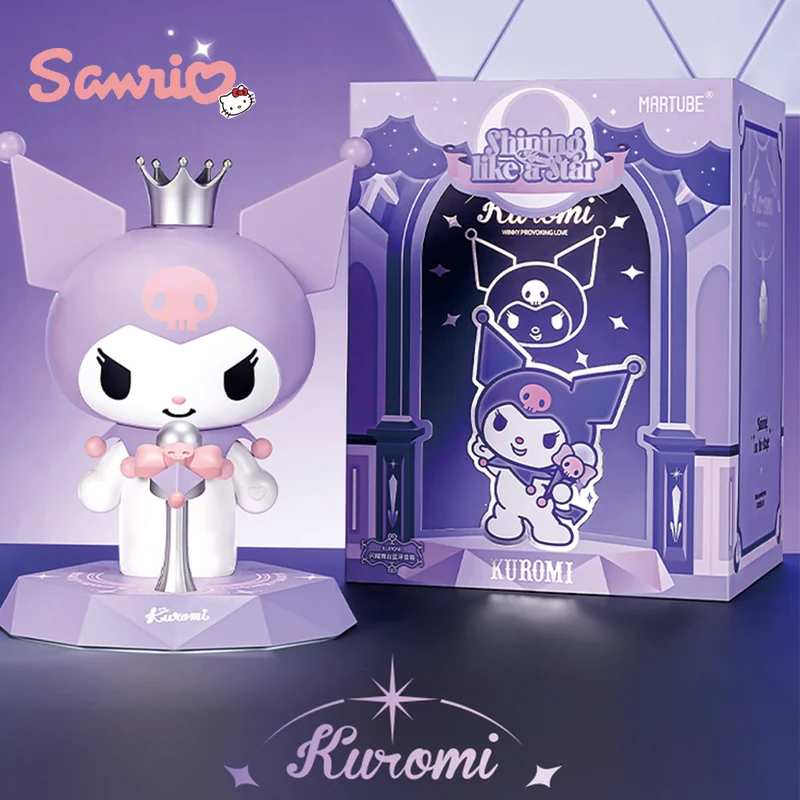 

Новинка Sanrio Kuromi Bluetooth динамик Kawaii Kuromi сценические звезды динамик аниме Soundbox подарок на день рождения женский день для девушки