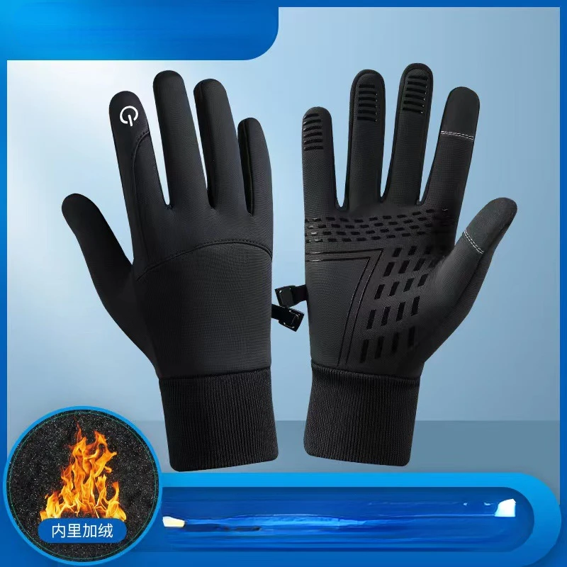 

Waterproof Cycling Gloves Winter Touch Screen Bicycle Gloves Outdoor Scooter Windproof Riding Motorcycle Ski Warm Bike Gloves