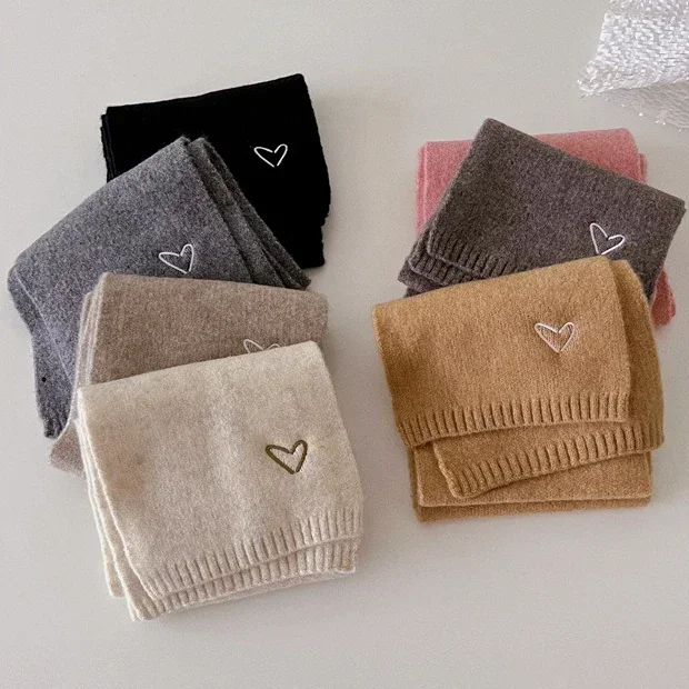 Baby Scarf Wool Scarf Korean Girls Fashion Children's Knitted Wool Scarf for Autumn Winter