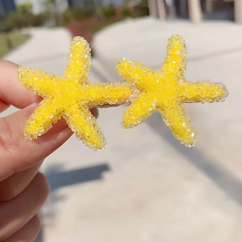 Eine wunderschöne Seestern-Haarnadel für Frauen, perfekt für sommerliche Strandmode, ideal für. – Detail 8