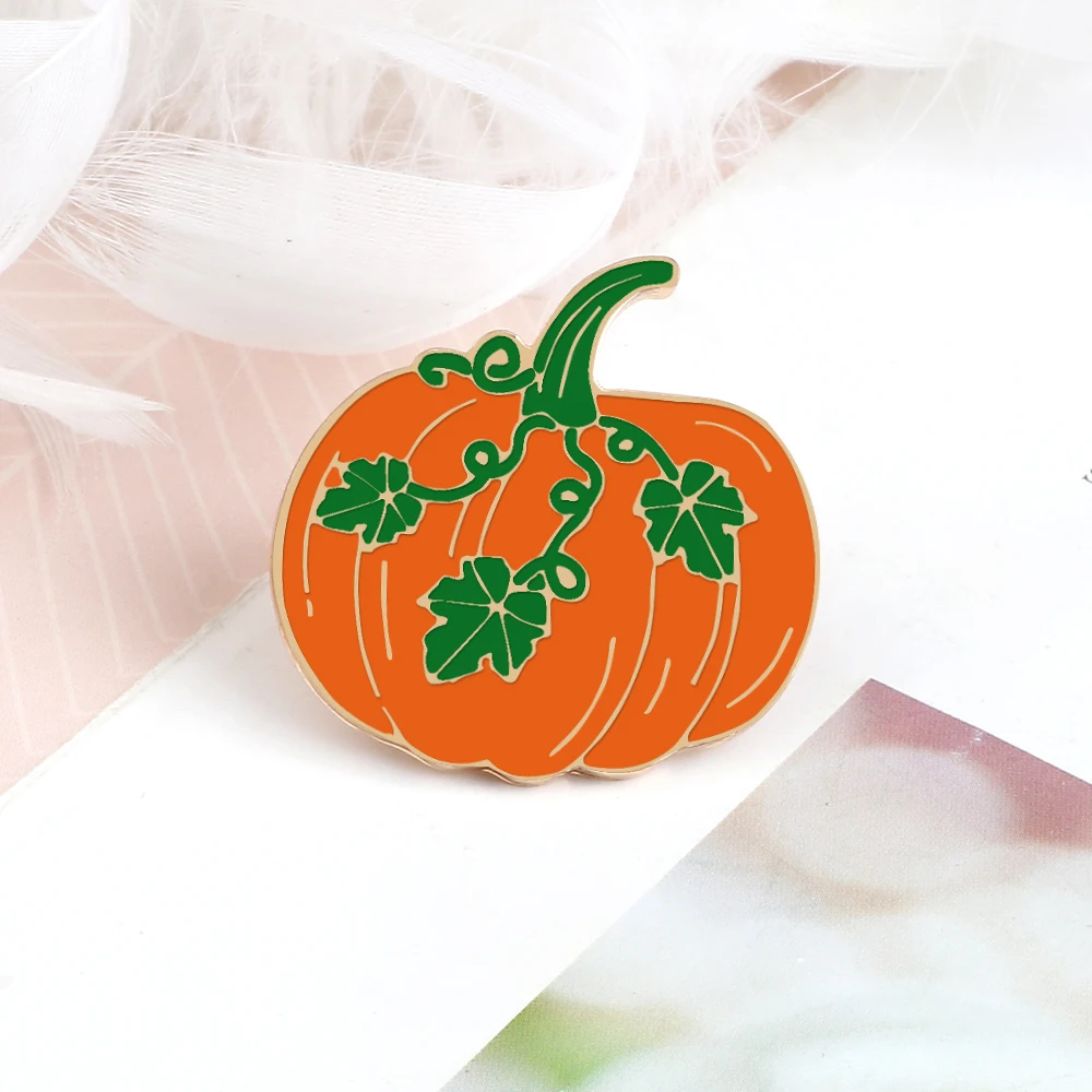 Cute Pumpkin Light Enamel Pin Cartoon Fashion Plant Brooches for Halloween  Festival Party Lapel Pins Bag Coat Badge Jewelry Gift| | - AliExpress
