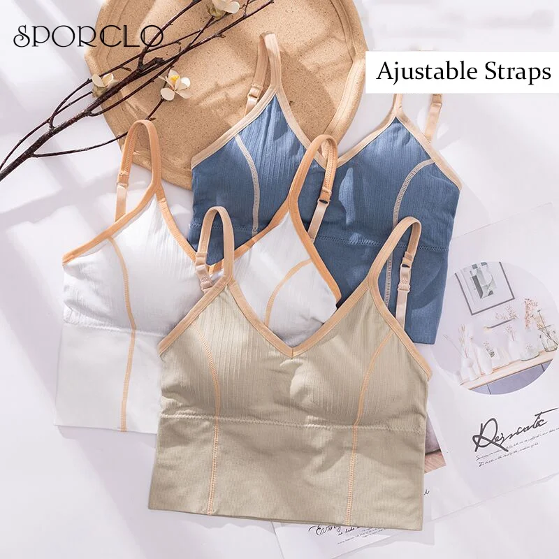 

SPORCLO 1 шт. сексуальный жилет короткий топ без косточек тонкий бюстгальтер с открытой спиной мягкие бюстгальтеры удобное нижнее белье для йоги