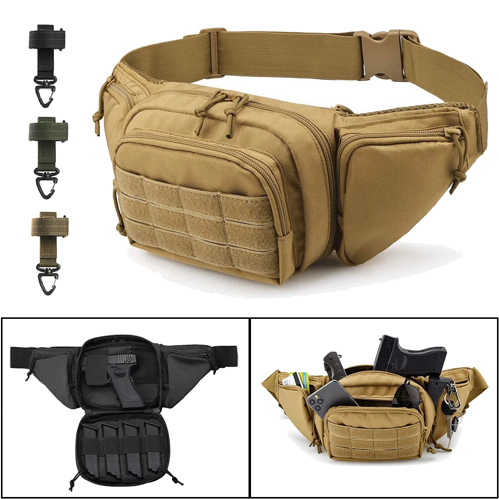 

Military Tactical Waistpack Army Hunting Mountaineering Camping Belt Bag Men's Outdoor Nylon Hiking Sports Mobile Phone Bag