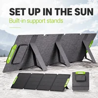 Panneau solaire pliable 400W, portable, monocristallin, avec revêtement ETFE, pour centrale électrique, camping-car et camping 4