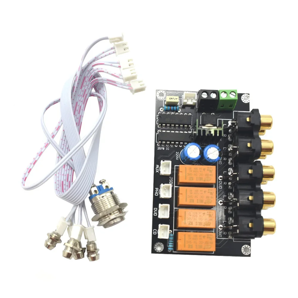 Dlhifi Entrada e Saída Interruptor de Áudio Toque no Botão Fonte Stereo Switching 2.0 Canal dc ou ac Entrada Maneiras - Image 3