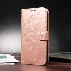 Butterfly Design Leather PU Flip Wallet Case Cover for POCO X8 Pro 5G (Rgold)