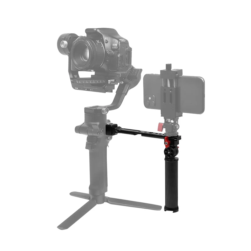Impugnatura Per Gimbal DJI Ronin S/SC – Regolabile 200°, Con Pattino Freddo, Lega Alluminio, Cuscinetto Silicone