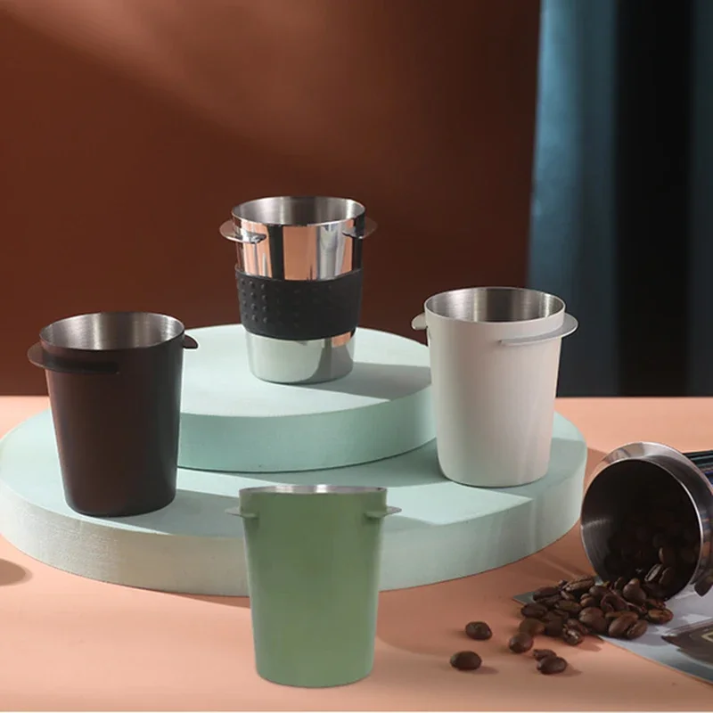 Coffee Dosing Cup Sniffing Mug for 58/53/51mm Espresso Machine Wear Resistant Stainless Steel Coffee Dosing Cup Drop Shipping