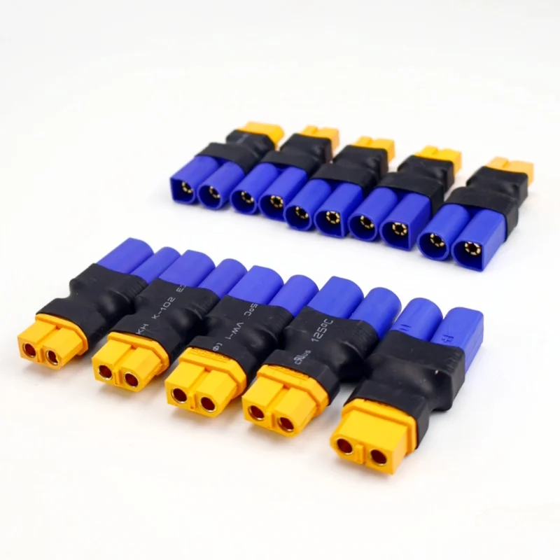5/10 pièces EC5/EC3 à XT60 Deans mâle femelle sans fil connecteur adaptateur pour RC FPV véhicule Lipo batterie ESC – Image 2