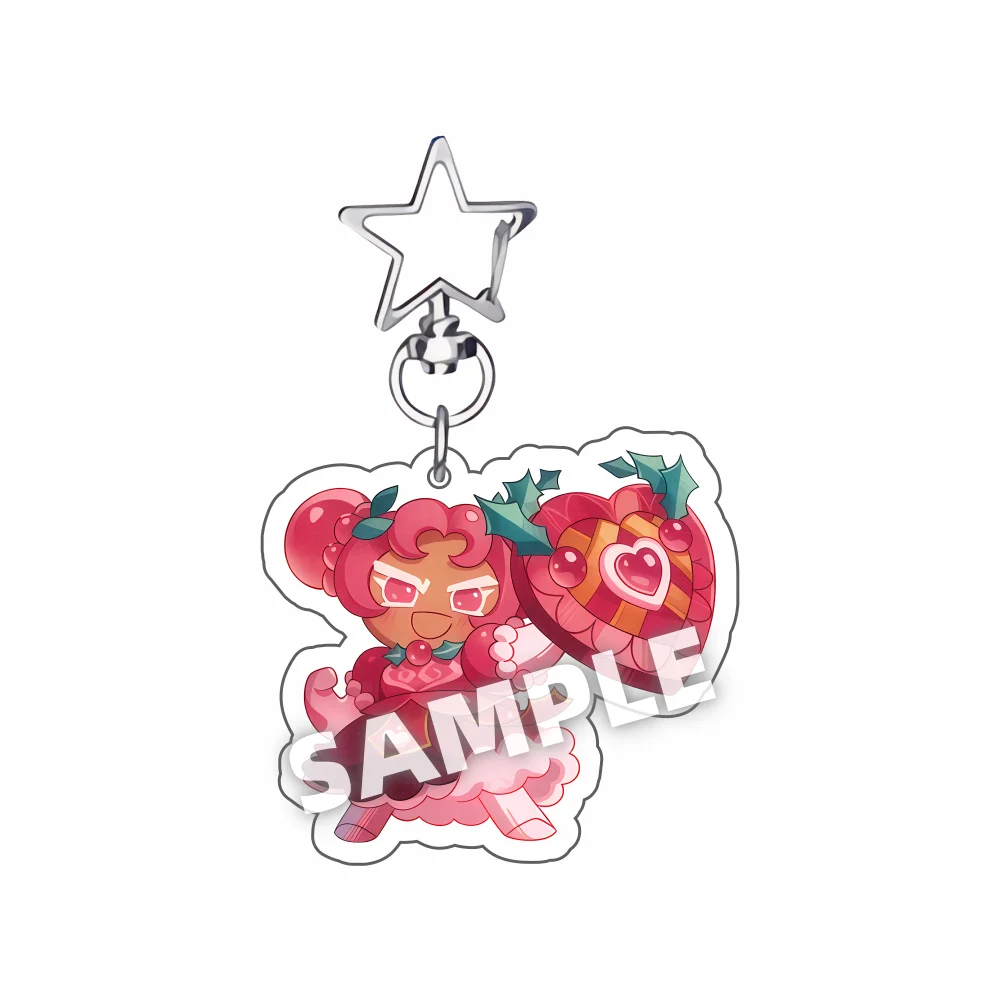 Cookie Run Kingdom Acrylic Keychain - Candy Apple Milk Shadow Pure Vanilla Jewelry Bag Accessory Key Ring Gift