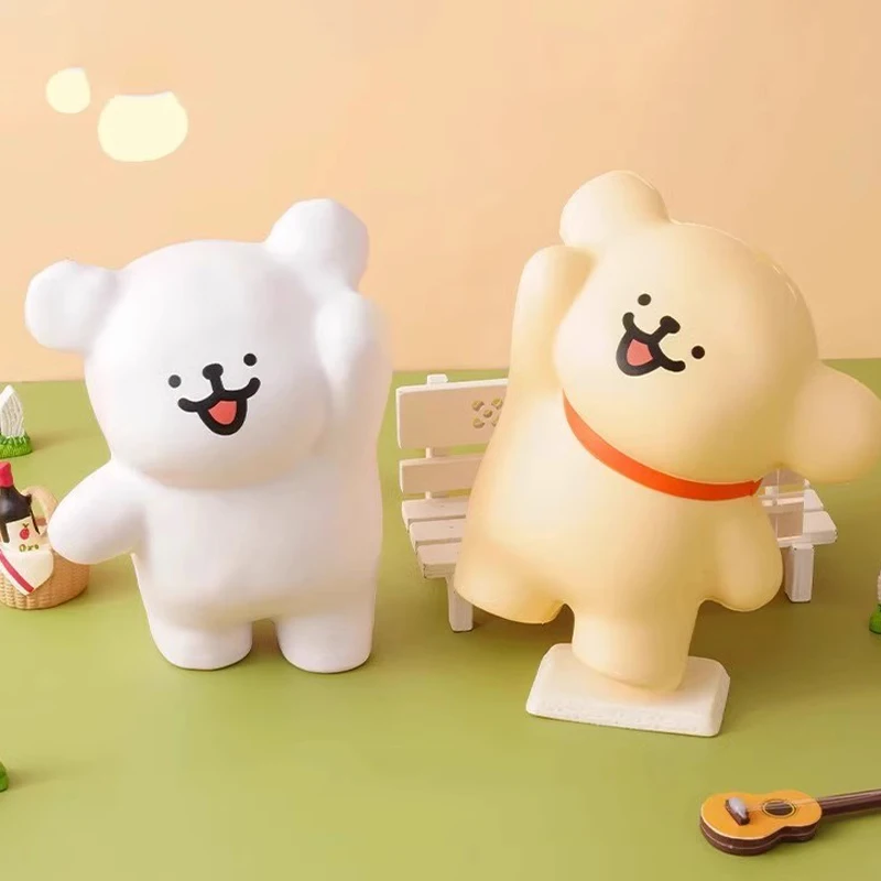 

Мультяшные маленькие белые собаки, медленно восстанавливающие форму кавайные фигурки животных, медленно восстанавливающие форму куклы-антистресс, детские игрушки-мячики, подарки