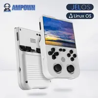 Ampown-consola de juegos portátil XU10, pantalla IPS de 3,5 pulgadas, batería de 3000mAh, sistema Linux JELOS, reproductor de videojuegos portátil Retro incorporado
