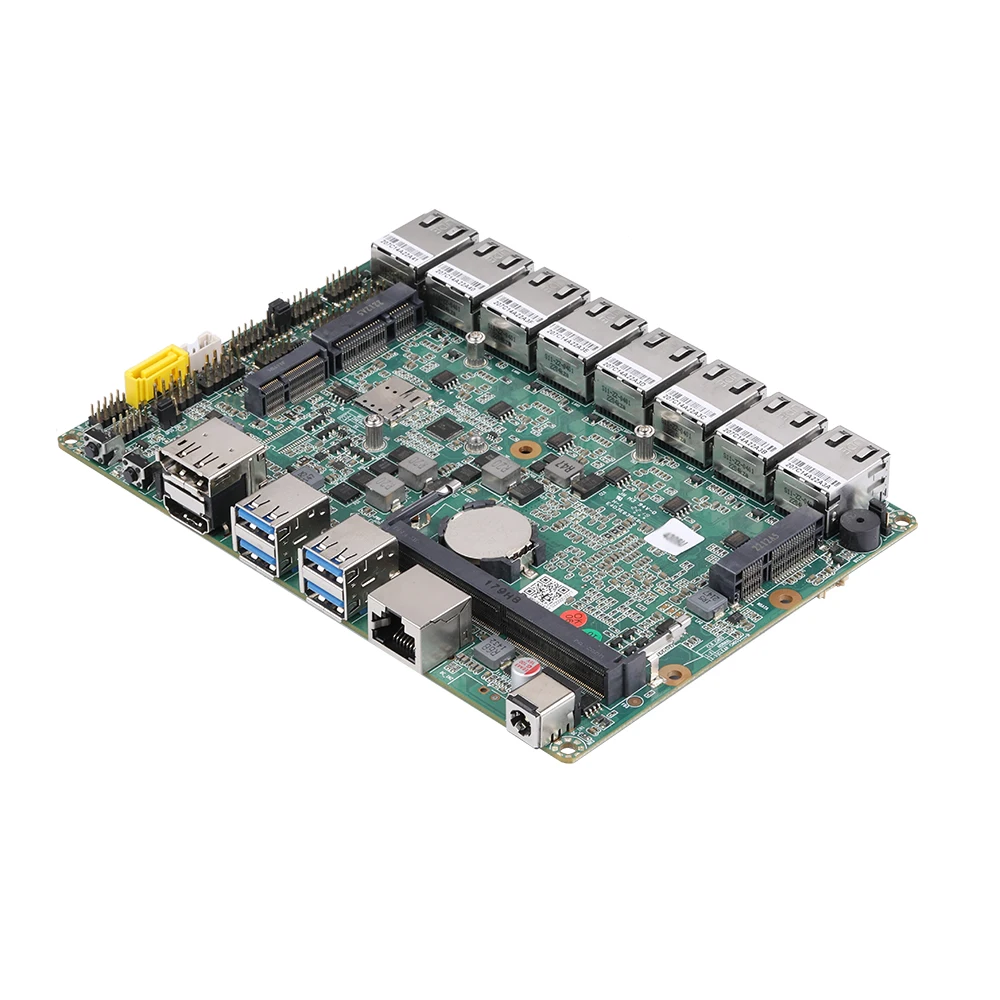 1U Rack Qotom DIY Powerful Soft Router Firewall Core i3-10110U/ i5-10210U/ i7-10710U 8x I226V 2.5G LAN 4