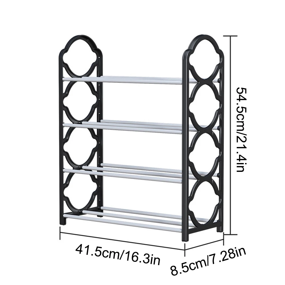 4-storey household assembled plastic shoe rack space saving storage rack outdoor shoe cabinet hallway small rack shoe rack,shoe organizer,shoe cabinet