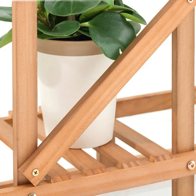 Wooden MultiLayer Plant Stand Indoor Balcony Plant Shelves Flower Stand for Nature Lovers