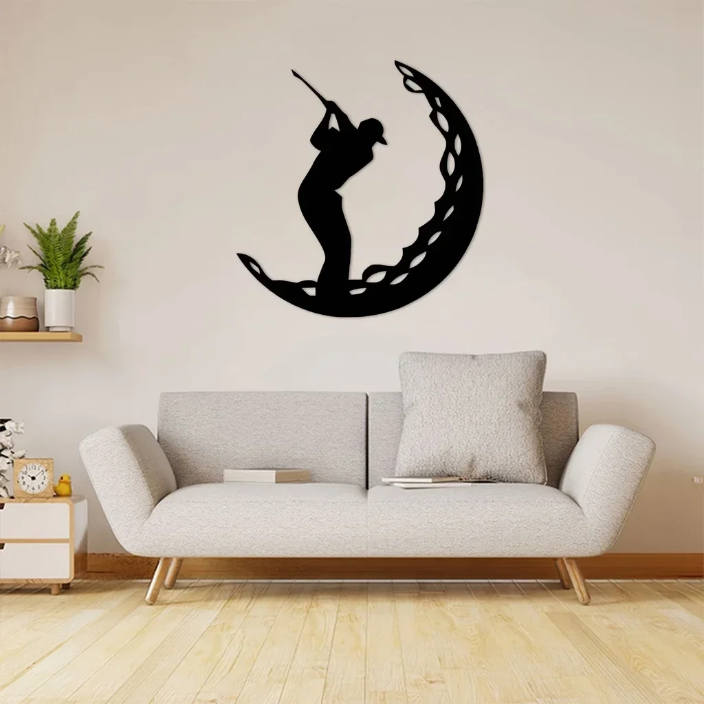 

Hello Young Golf home Decor Metal Wall Art Golf Ball Metal Art Metal Wall mounted Decoration sport Artwork Iron Art Silhouette l