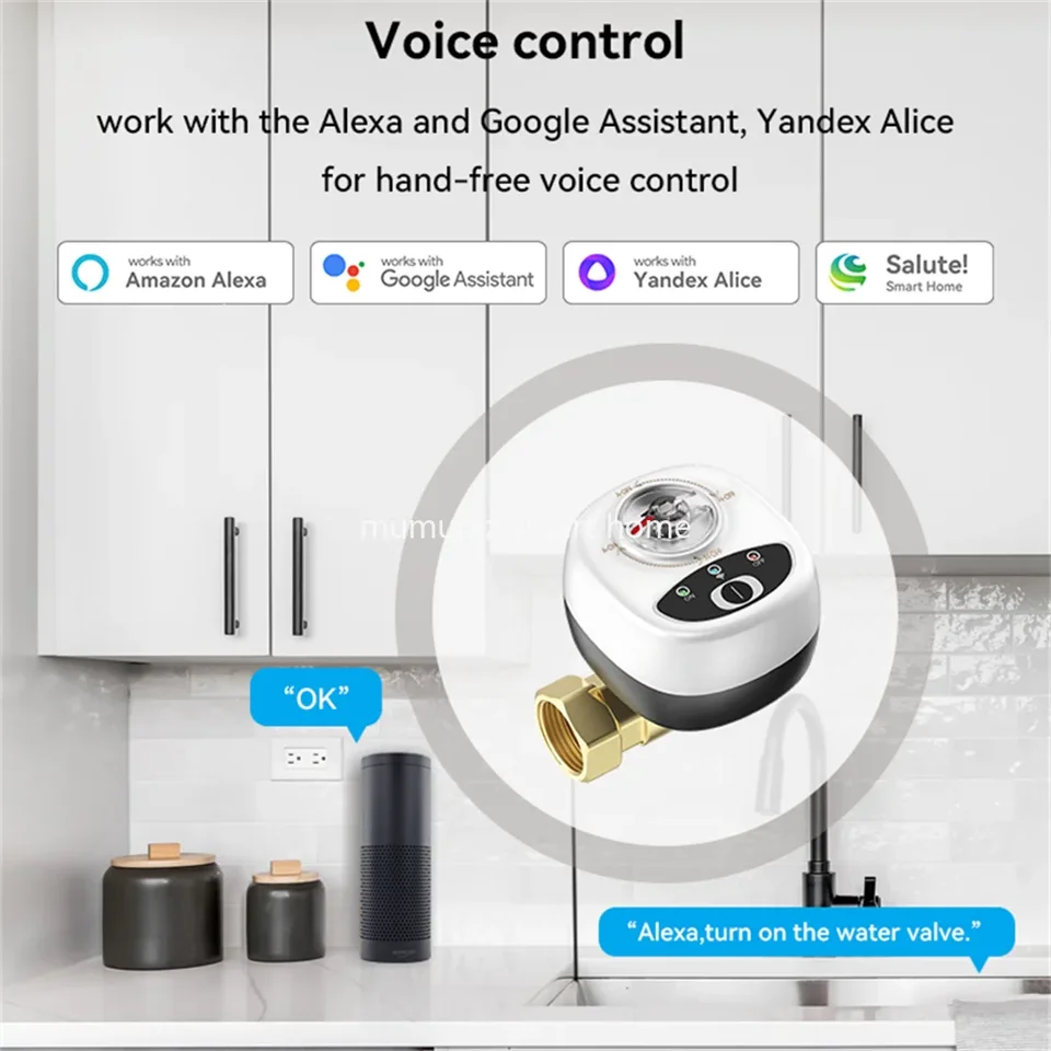 UseeLink Valve D'eau Zigbee, Minuterie D'irrigation Automatique Compatible Avec Alexa Et Google, Un Hub Zigbee Est Nécessaire
