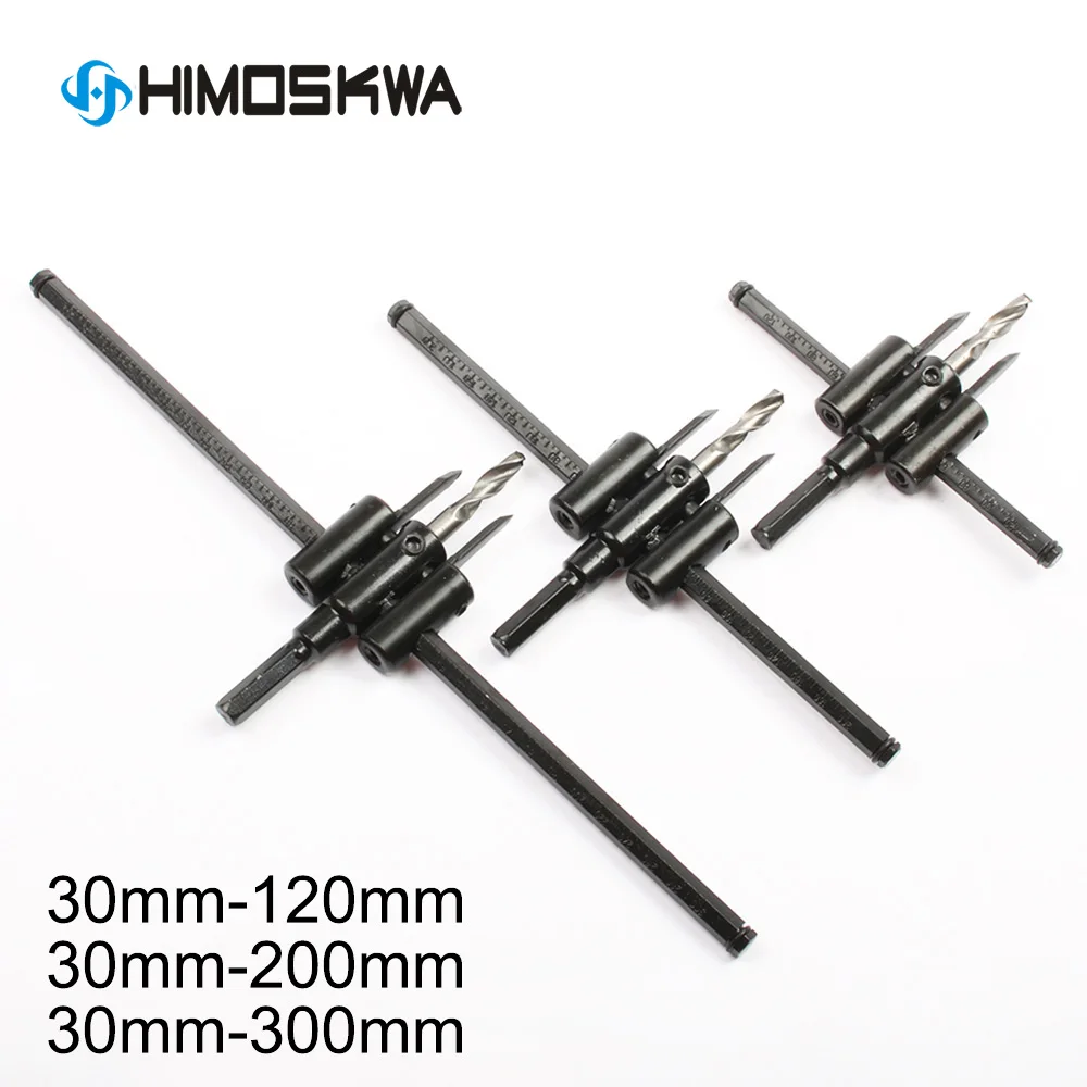 Luban Adjustable Metal Wood Circle Hole Saw Drill Bit Cutter Kit Diy