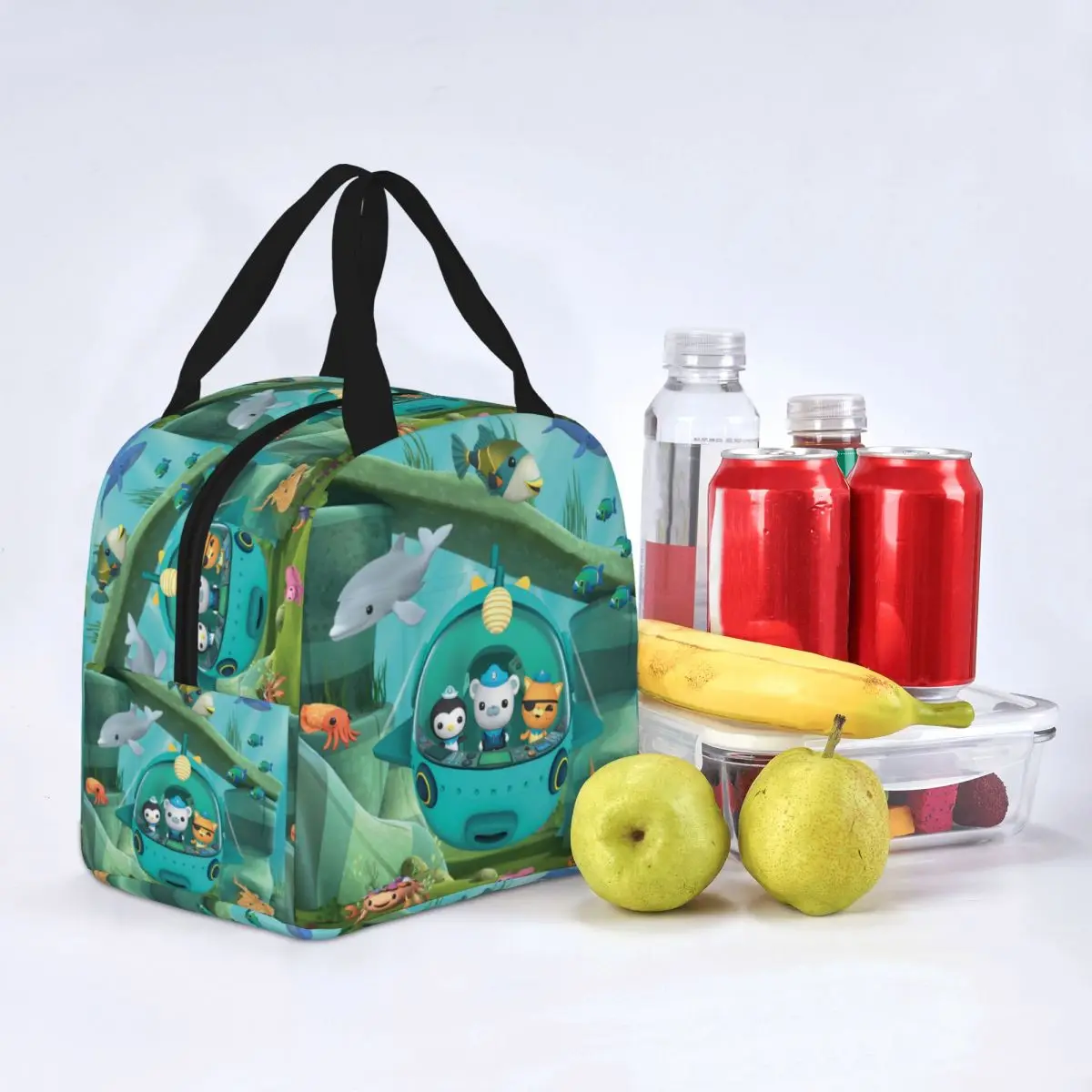 Cute The Octonauts Insulated Lunch Bags Thermal Bag Reusable Animal Cartoon Large Tote Lunch Box Men Women College Outdoor