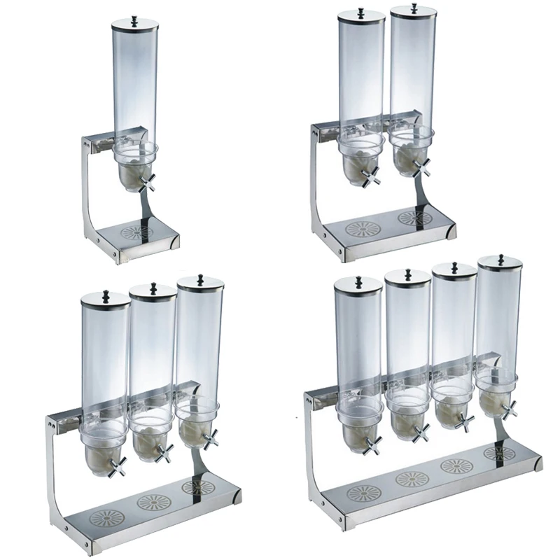 

Одинарный, двойной, трехголовый и четырехголовый дозатор для овса, посуда для самообслуживания отеля, разнообразное зерно и искусственное дерево