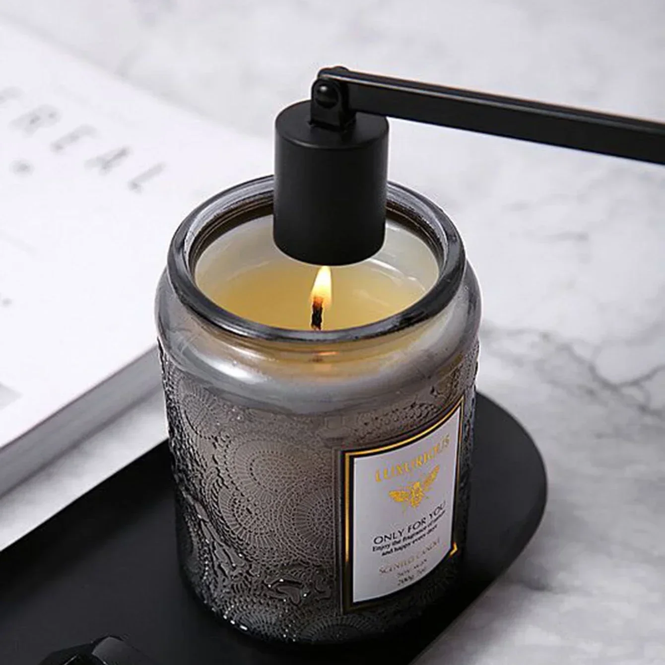 1PC straight cylinder cover candle extinguisher