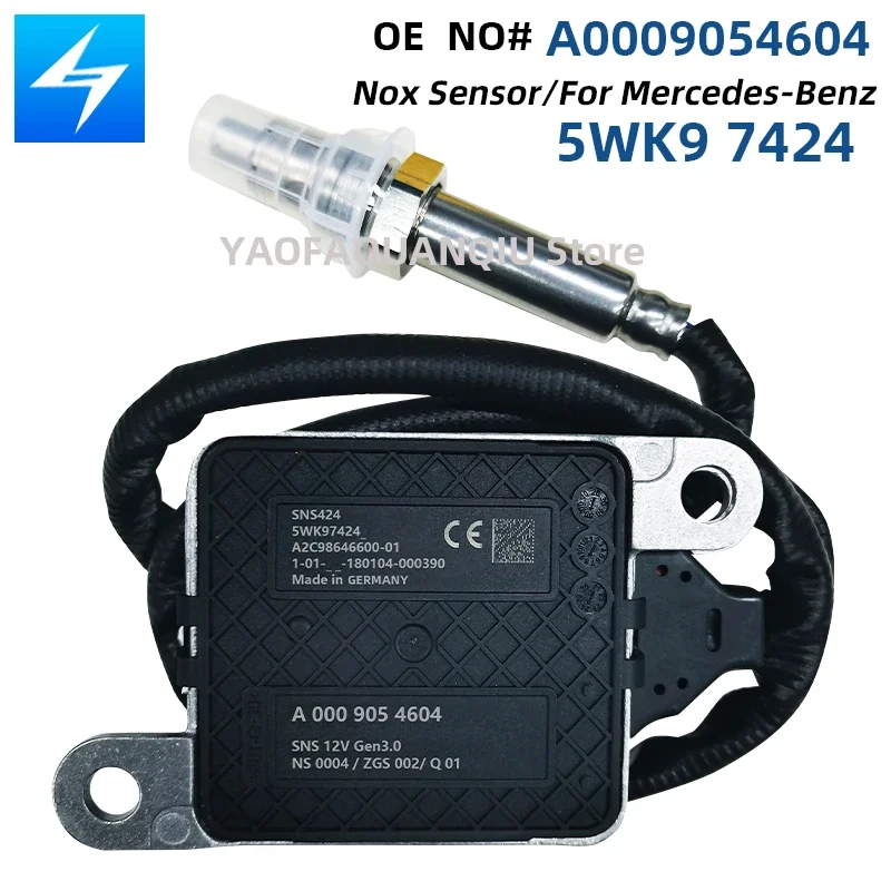 

5WK97424 A0009054604 5WK9 7424 Nitrogen Oxide Nox Sensor For Mercedes Benz E-CLASS W213 W238 CLS W257 2016-2018