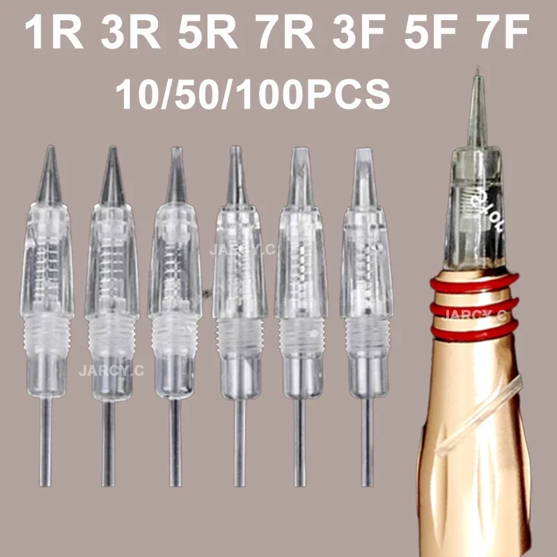 

Microblading Cartridge Needles Sterilized Permanent Makeup Needle Tattoo Eyebrow Tebori Needles PMU for Rotary Charmant Machine