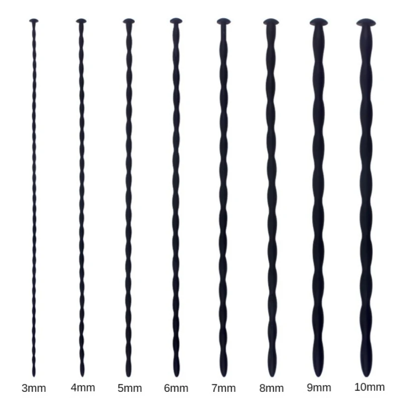 8 Sizes Soft Silicone Urethral Dilator Horse Eye Stick Penis Rod Male Masturbation Blockage Stimulator Catheter Sex Toys for Men