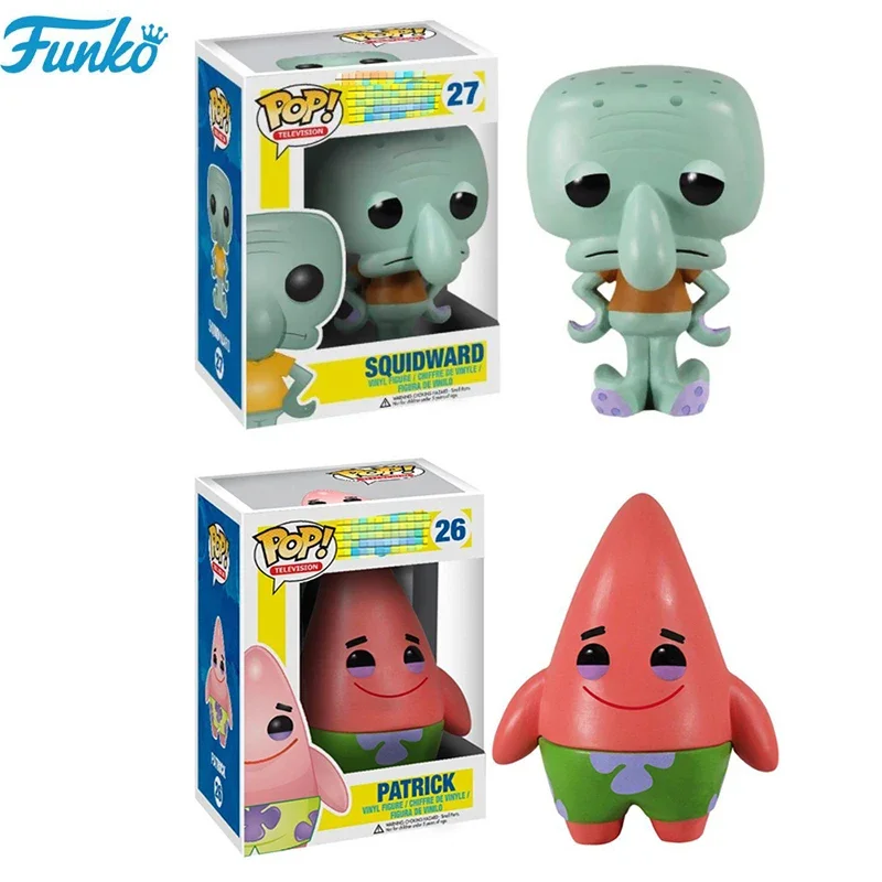 thumbnail image 2 of Funko Pop 26# 29# 27# CALAMARDO PATRICIO Sr. Cangrejo Figura de acción de PVC Modelo coleccionable Juguetes para niños Regalo de cumpleaños, 2 of 5