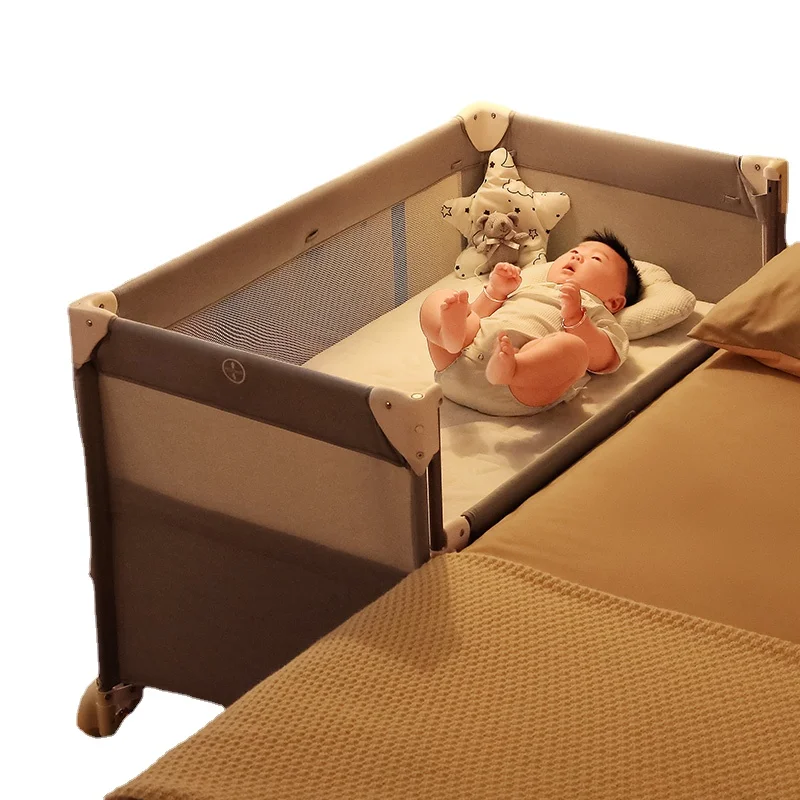 

Yy Baby Crib Foldable Portable Game Bed Mobile Multi-Function