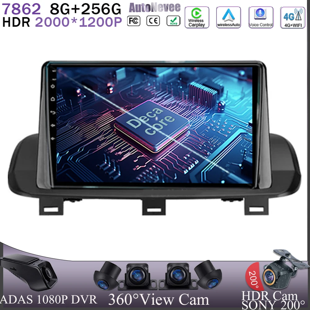

Android 13 Auto Radio For Nissan X-Trail Xtrail 4 T33 2021 For Rogue 3 III 2020 - 2021 5G Wifi BT HDR QLED No 2Din CPU DVD GPS