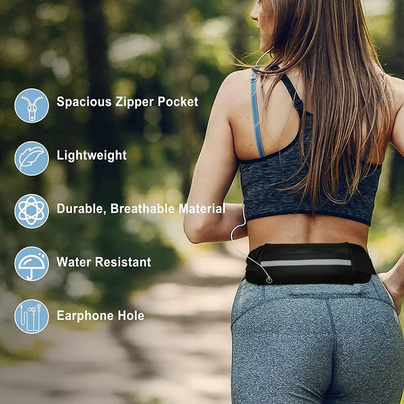 Professional Running Waist Bag Sports Belt Pouch Mobile Phone Case Men Women Hidden Holder Gym SportsBag Workout Belt Waist Pack running waist bag