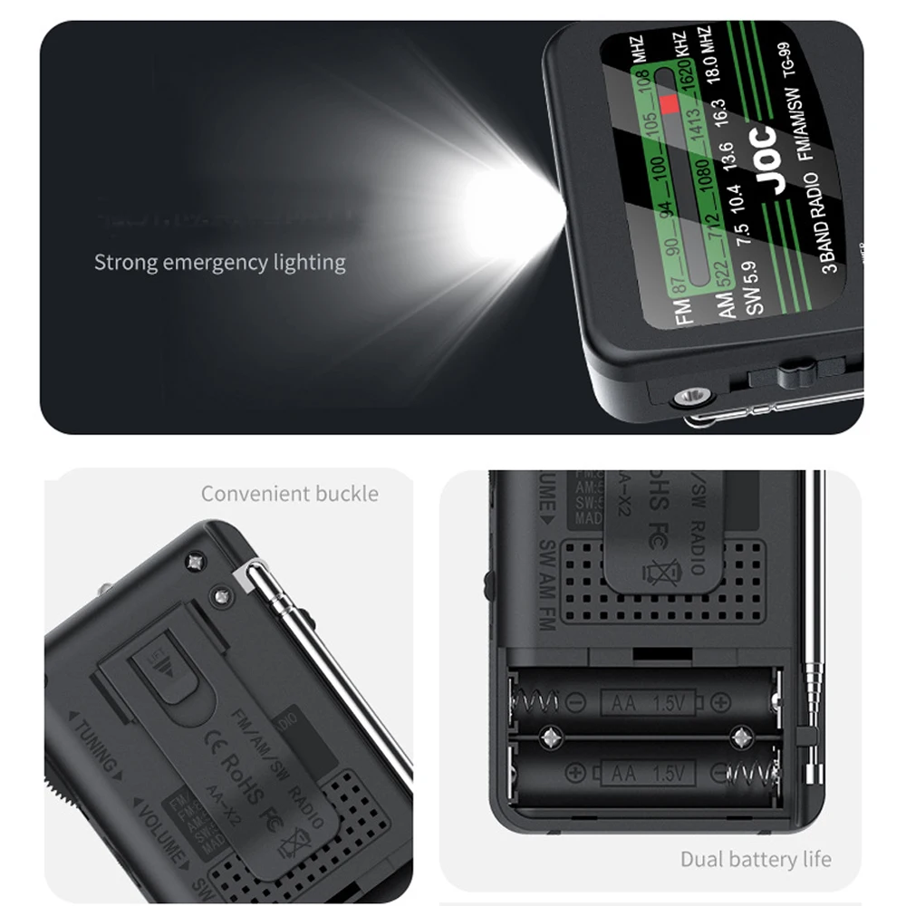 FM Radio Emergency Pocket Radios FM AM 6