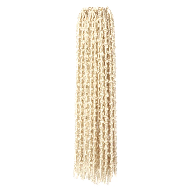 Dansama Synthetic 18inch Butterfly Locs Crochet Hair Soft Locs Crochet Braids Handmade Distressed Faux Locs Hair Extension #613