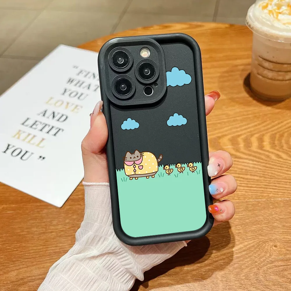 Charming Pusheen Cat-Themed Phone Case