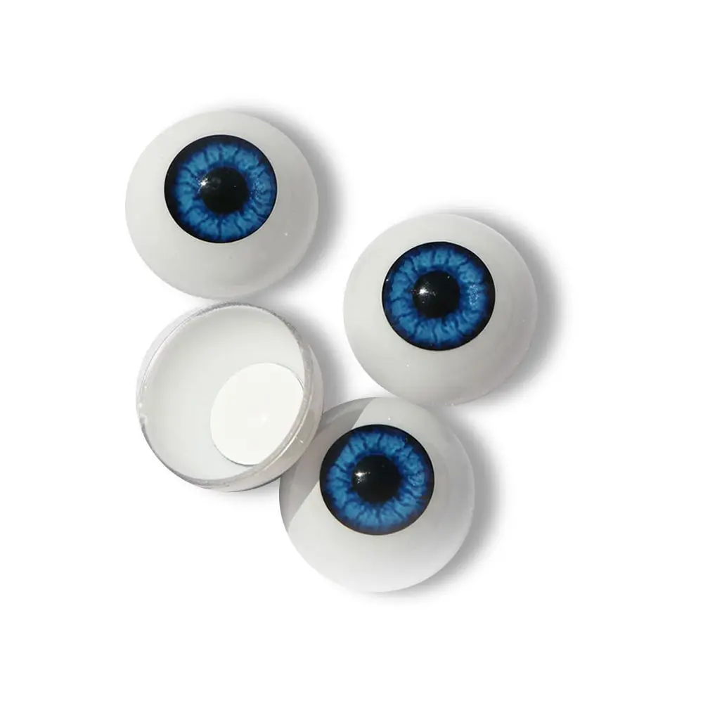 1Pair Realistic Dolls Eyes Half Round Hollow 20inch New Baby Eyeballs Blue Brown Black Kids Toy Accessories