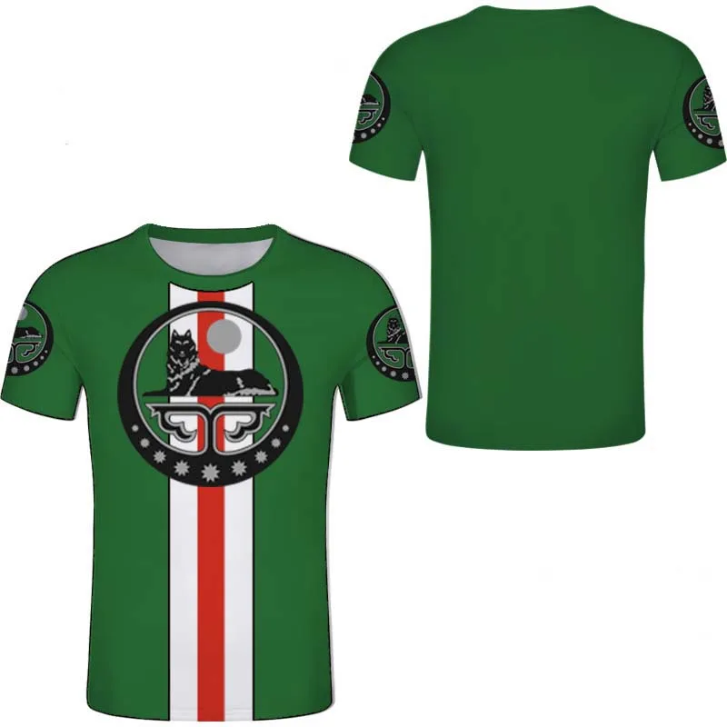 Chechen Russia Wolf 3D Print Short Sleeve T Shirt