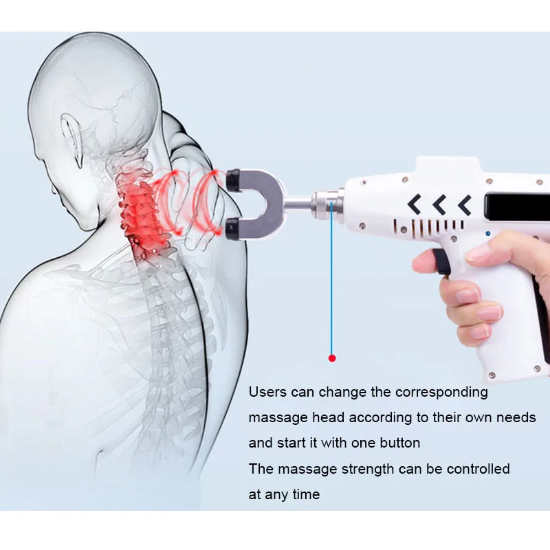 Spine Chiropractic 750N Chiropractic Adjusting Instrument /Impulse adjuster Electric Correction Gun Activator Cervical Massager