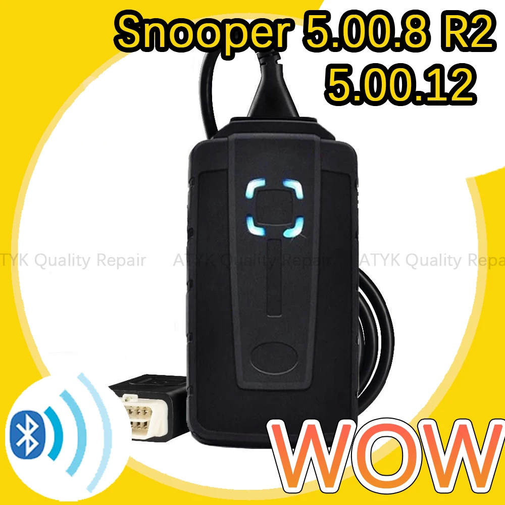 Wow Muslimah Wow Snooper 5.00.8 R2 Bluetooth Con Scanner Keygen Obd2 Automotriz Strumento Diagnostico Ecu Strumenti Di Ispezione Vcds