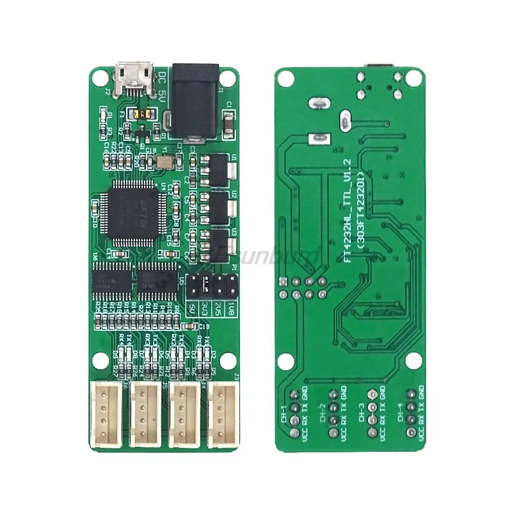 Ft42324ttl Usb To 4 Way Ttl Module Ft4232hl Uart Serial Port Module Dc