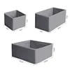 3pcs/1set Underwear Storage Box Foldable Non-woven Storage Box Six-piece Set Underwear Bra Socks Drawer Storage Finishing Box 6